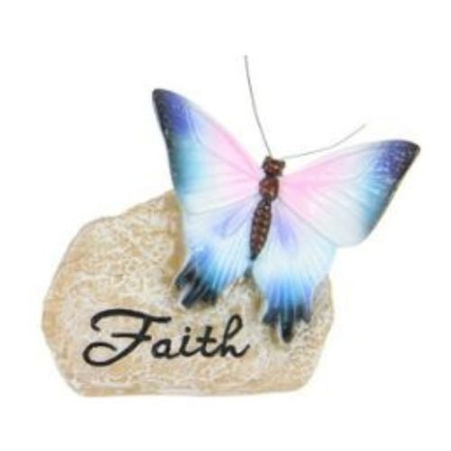 Inspirational Rock Butterfly - Faith
