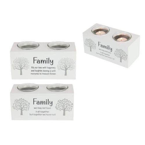 Family Double Tea Light Holder