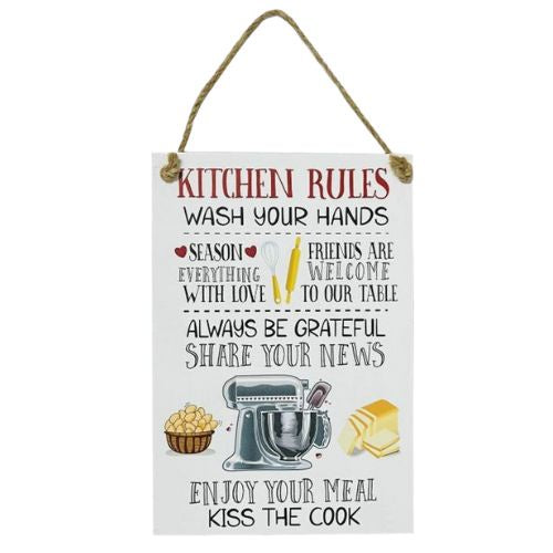 Kitchen Rules Plaque