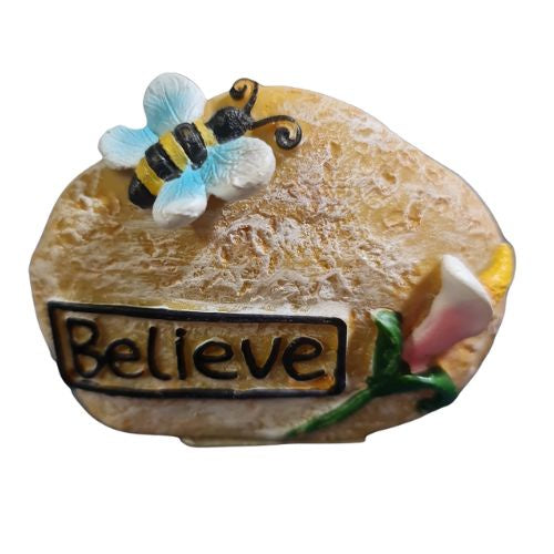 Inspirational Rock Insects - Believe