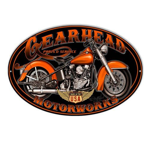 Gear Head Sign