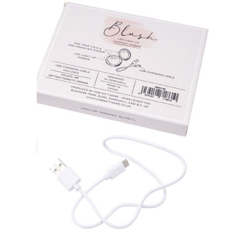 Blush LED Compact Mirror