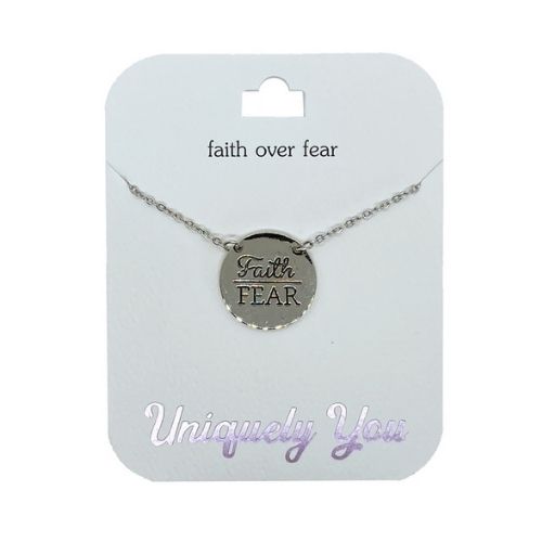 uniquely you pendant faith over fear