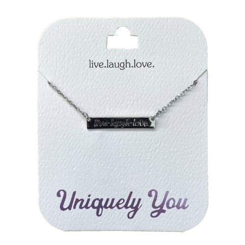 Uniquely You Pendant, Live. Laugh. Love