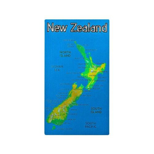 New Zealand Map Double Sided Magnet