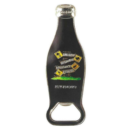 Bottle Opener Bottle Shaped Road Signs Magnet