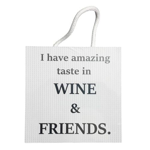 Wine & Friends Plaque