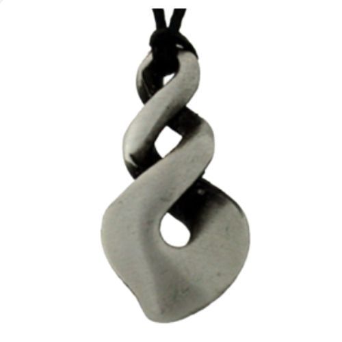 Triple Twist Pewter Pendant
