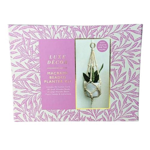 Macrame Beaded Planter Kit