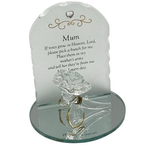 Memorial Rose Plaque Mum