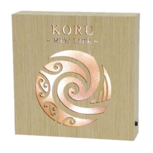Koru New Life Wooden LED Block