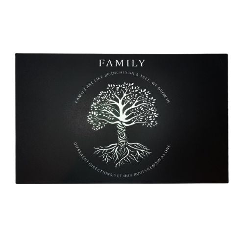 Family Tree of Life Black Silhouette