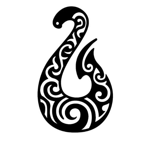 Fish Hook Black Silhouette