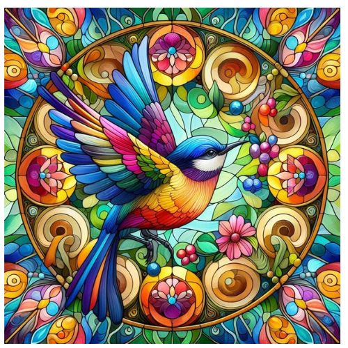 Bird Ceramic Coaster Set 4