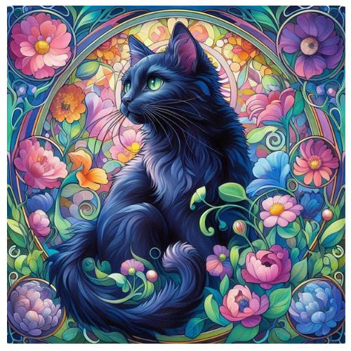 Black Cat Ceramic Trivet