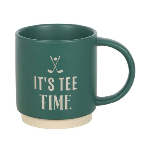 It's Tee Time Ceramic Mug with Golf Tees