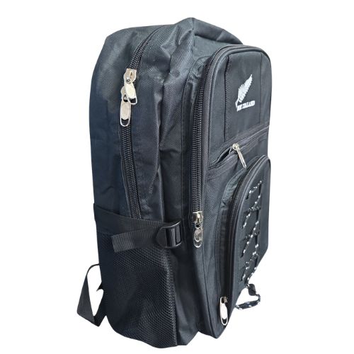 NZ Silver Fern Backpack - Black