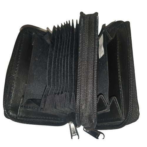 Leather Zip Around Card Wallet