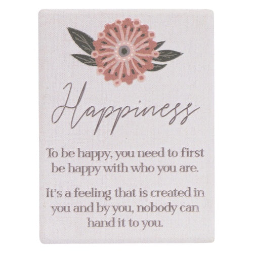 Amber Garden Ceramic Magnet - Happiness