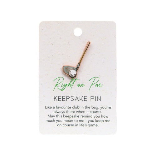 Right On Par Pin