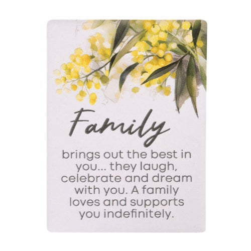 Native Blooms Ceramic Magnet - Family