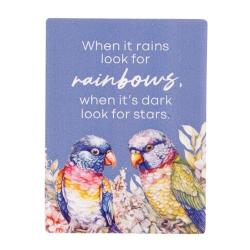 Native Blooms Ceramic Magnet - Rainbows