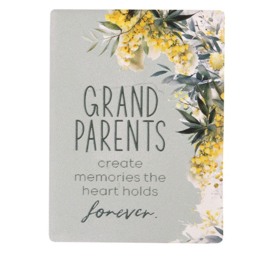 Native Blooms Ceramic Magnet - Grandparents