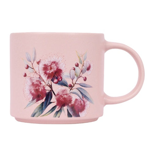 Native Blooms Floral Mug - Red