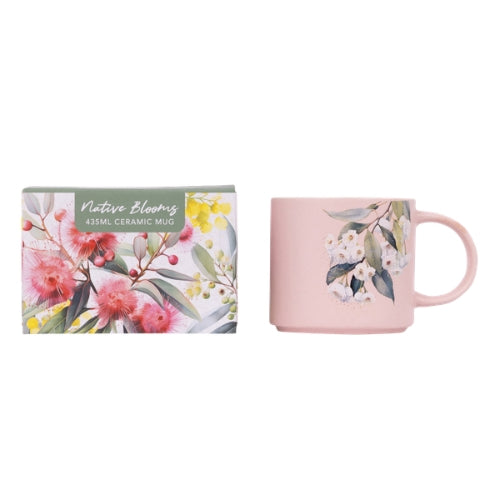 Native Blooms Floral Mug - White