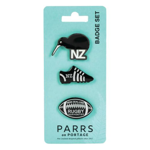 NZ Rugby Black Badge Set of 3