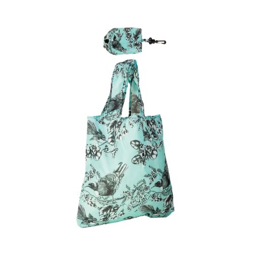 Birds Pastel Blue Foldable Bag