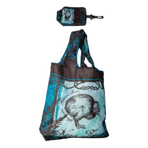 Kiwi & Feather Foldable Bag