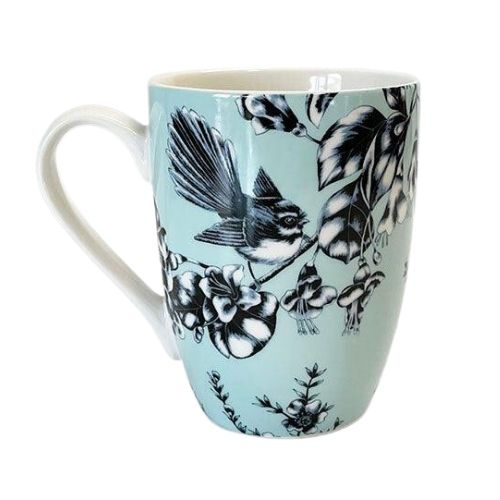 Birds Pastel Blue Coffee Mug