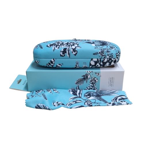 Birds Pastel Blue Glasses Cases