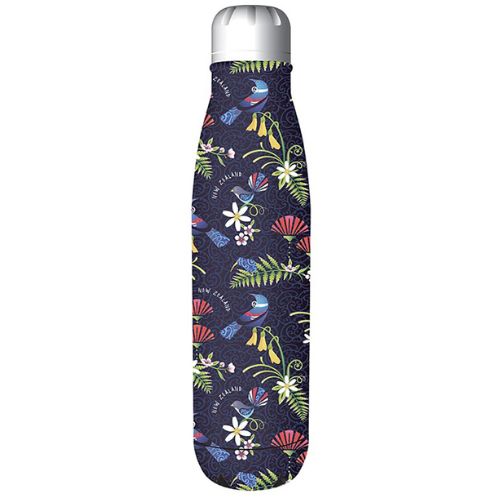 Bird & Flower Navy Drink Bottle - 500ml