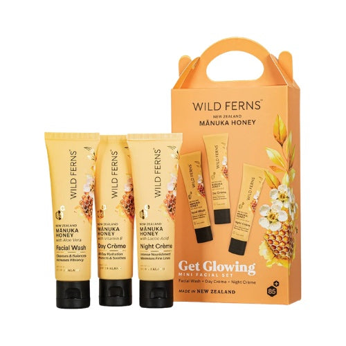 Wild Ferns Manuka Honey Mini Facial Set - Get Glowing
