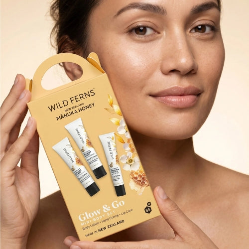 Wild Ferns Manuka Honey Mini Facial Set - Glow & Go