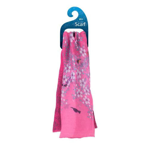 Birds Manuka Pink Scarf