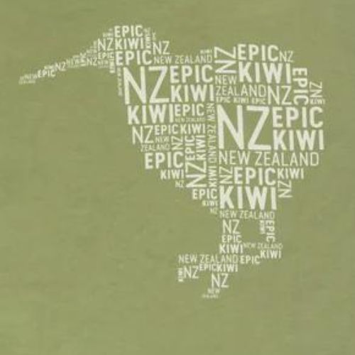 Kids Epic Kiwi Tee - Khaki