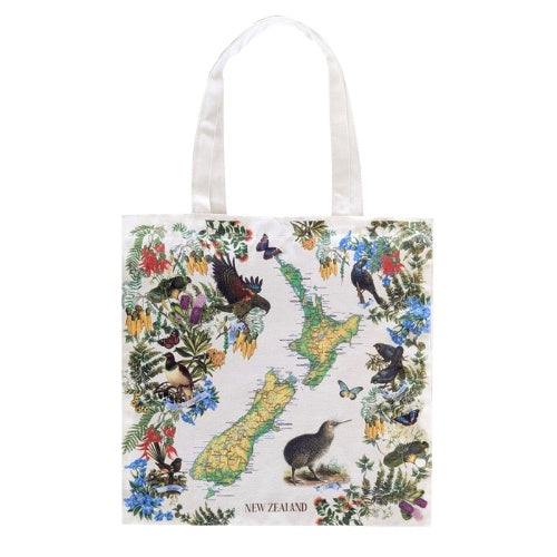 Vintage Map Cotton Bag
