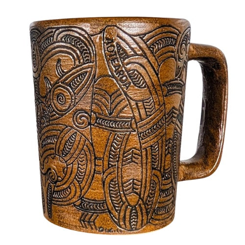 Whakairo Espresso Mug - Brown