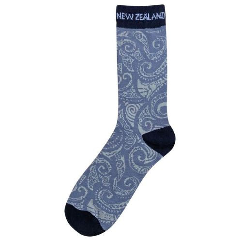 Tattoo Bamboo Socks - Grey