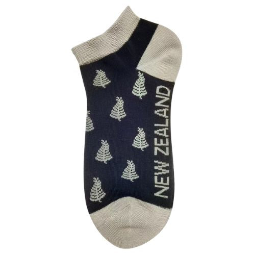 Ferns Bamboo Ankle Socks - Black