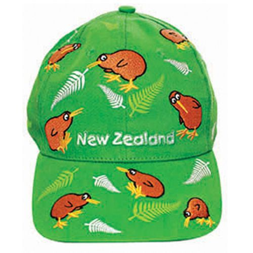 Kids Multi Kiwis Cap - Green