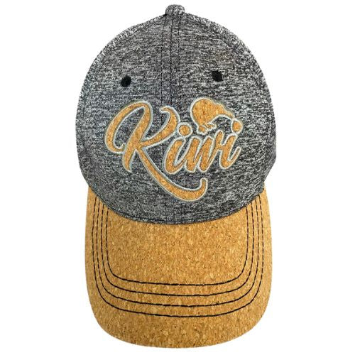 Adults Kiwi Cork Brim Cap - Black