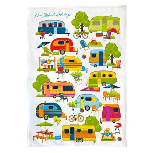 Camping Tea Towel