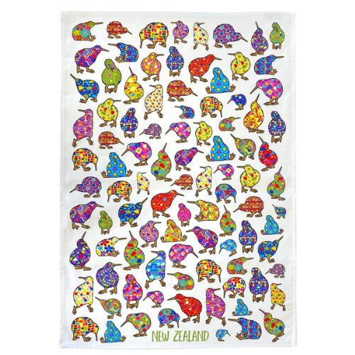 Pattern Kiwis Tea Towel