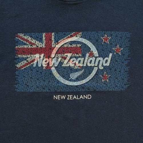 Kids NZ Flag Tee - Navy