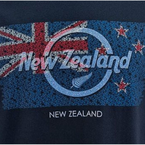 Adults NZ Flag Tee - Navy