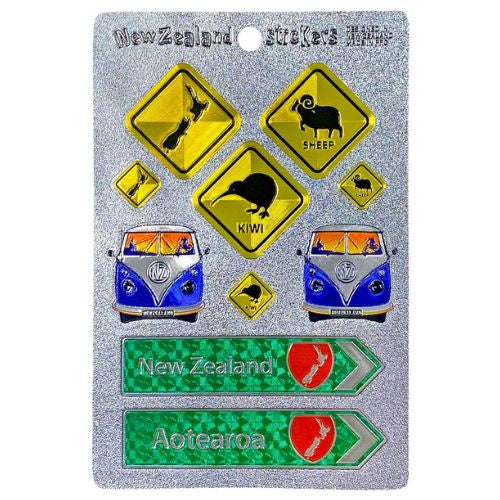 NZ Roadsigns Foil Stickers